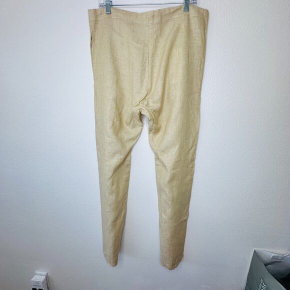 NWT BLESS 2-Piece Tan Pastel Melange 100% Linen Sakko Shirt & Linen Pants Medium - Picture 8 of 16